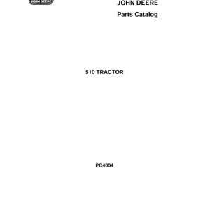 Alternative view of John Deere LANZ 510 Ersatzteilliste