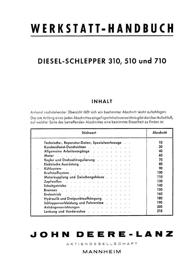 310 510 710 Werkstatthandbuch – Bild 2