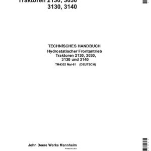 Alternative view of Hydrostatischer Frontantrieb HFWD Werkstatthandbuch