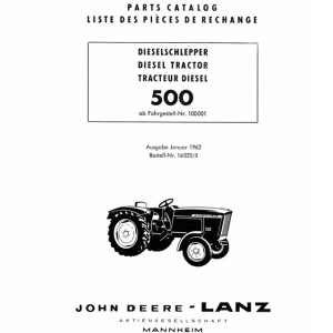 Alternative view of John Deere-LANZ 500 Ersatzteilliste