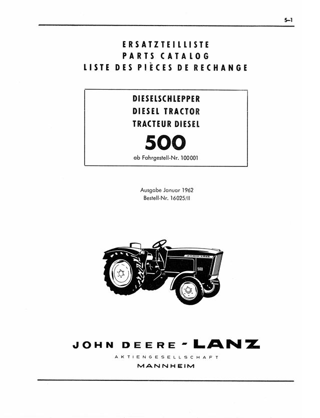 John Deere-LANZ 500 Ersatzteilliste – Bild 2