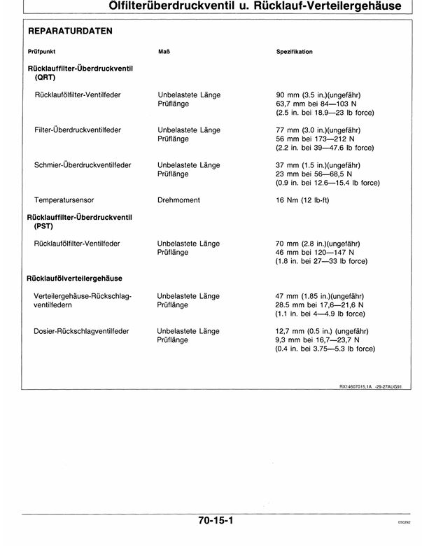 John Deere Werkstatthanduch 4755 und 4955 Traktor – Bild 6