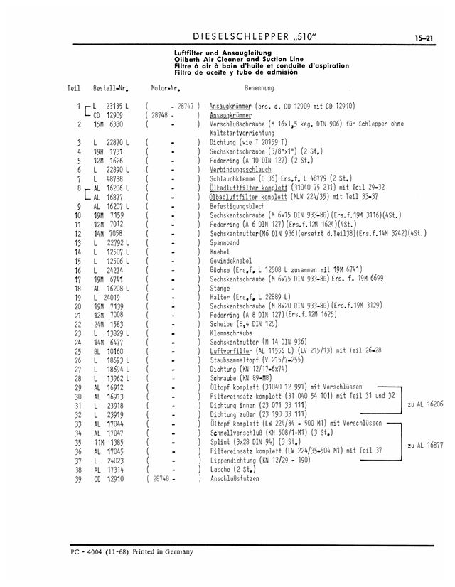 John Deere LANZ 510 Ersatzteilliste – Bild 6