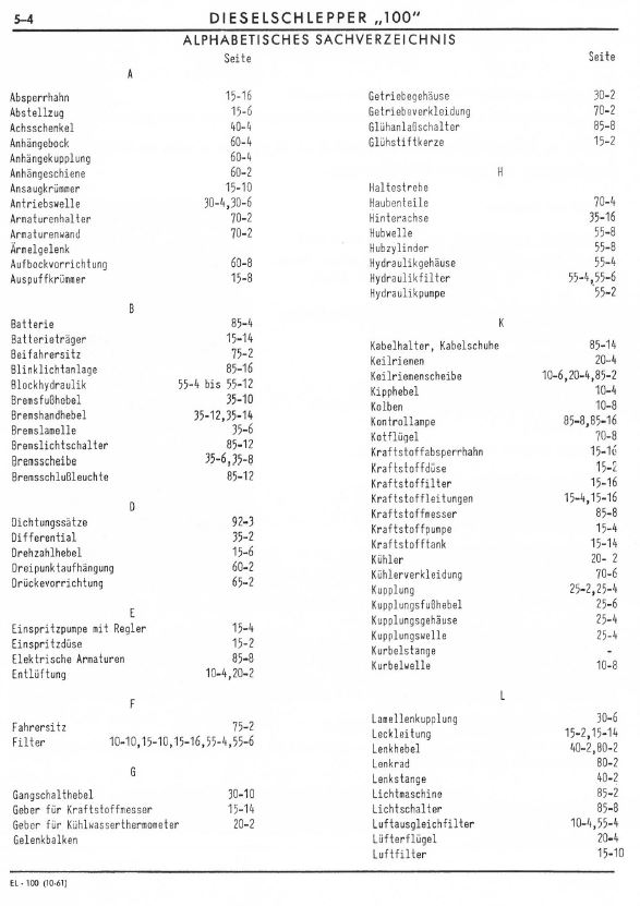John Deere-LANZ 100 Ersatzteilliste – Bild 3