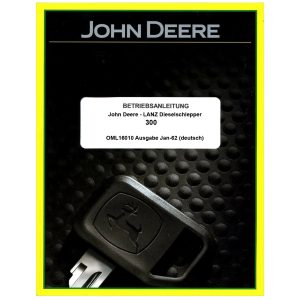 John Deere-LANZ 300 Betriebsanleitung
